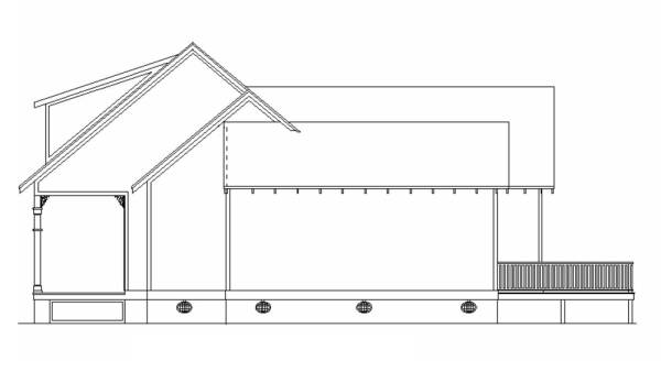 Right Side Elevation of Original House Plan (Not Modified)